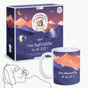 Coffret de tisanes du soir + mug bleu nuit à petit prix, idée cadeau personne âgée ou gros dormeur