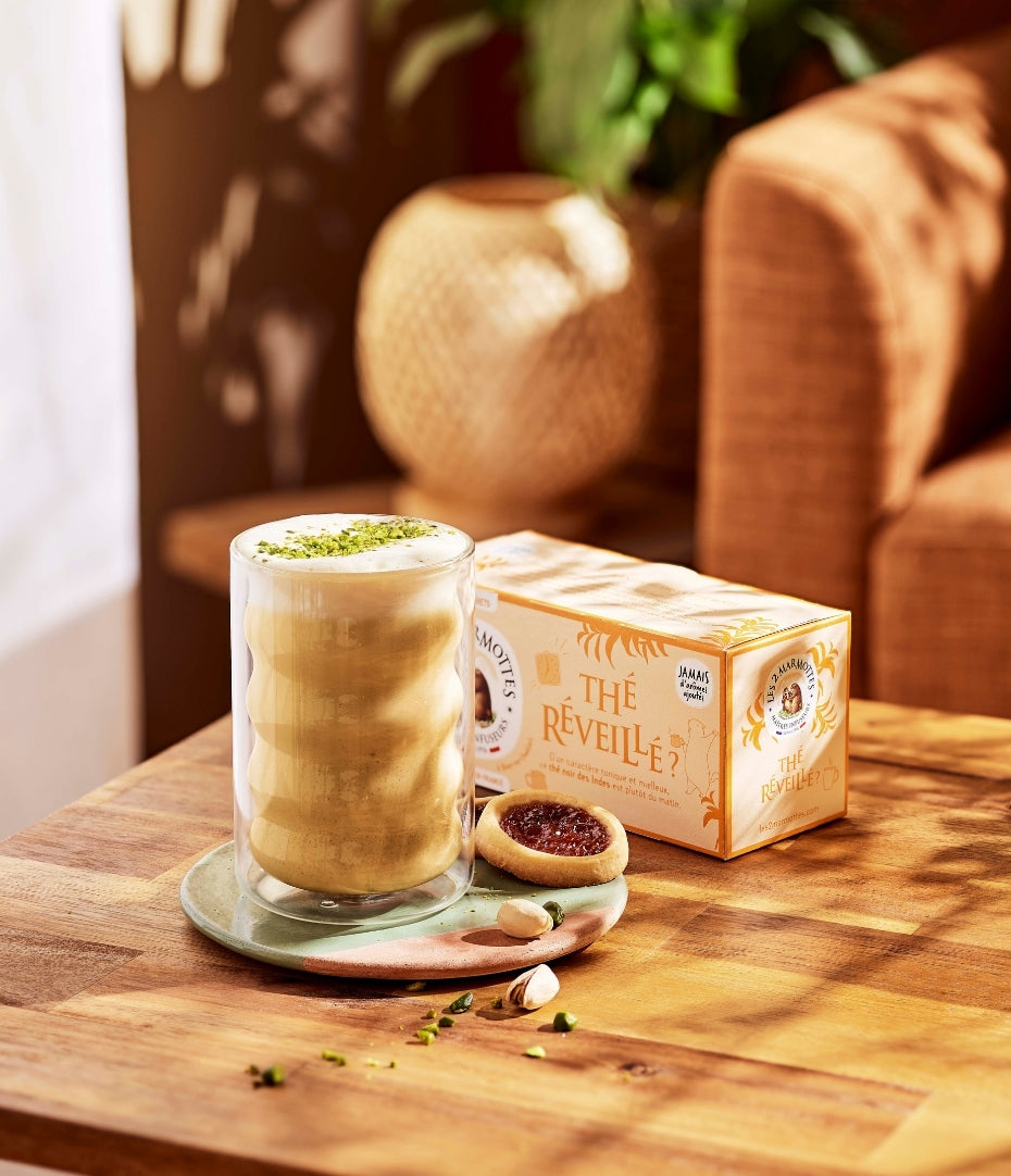 Recette thé au lait et pistache, pistacchio latte à faire chez soi
