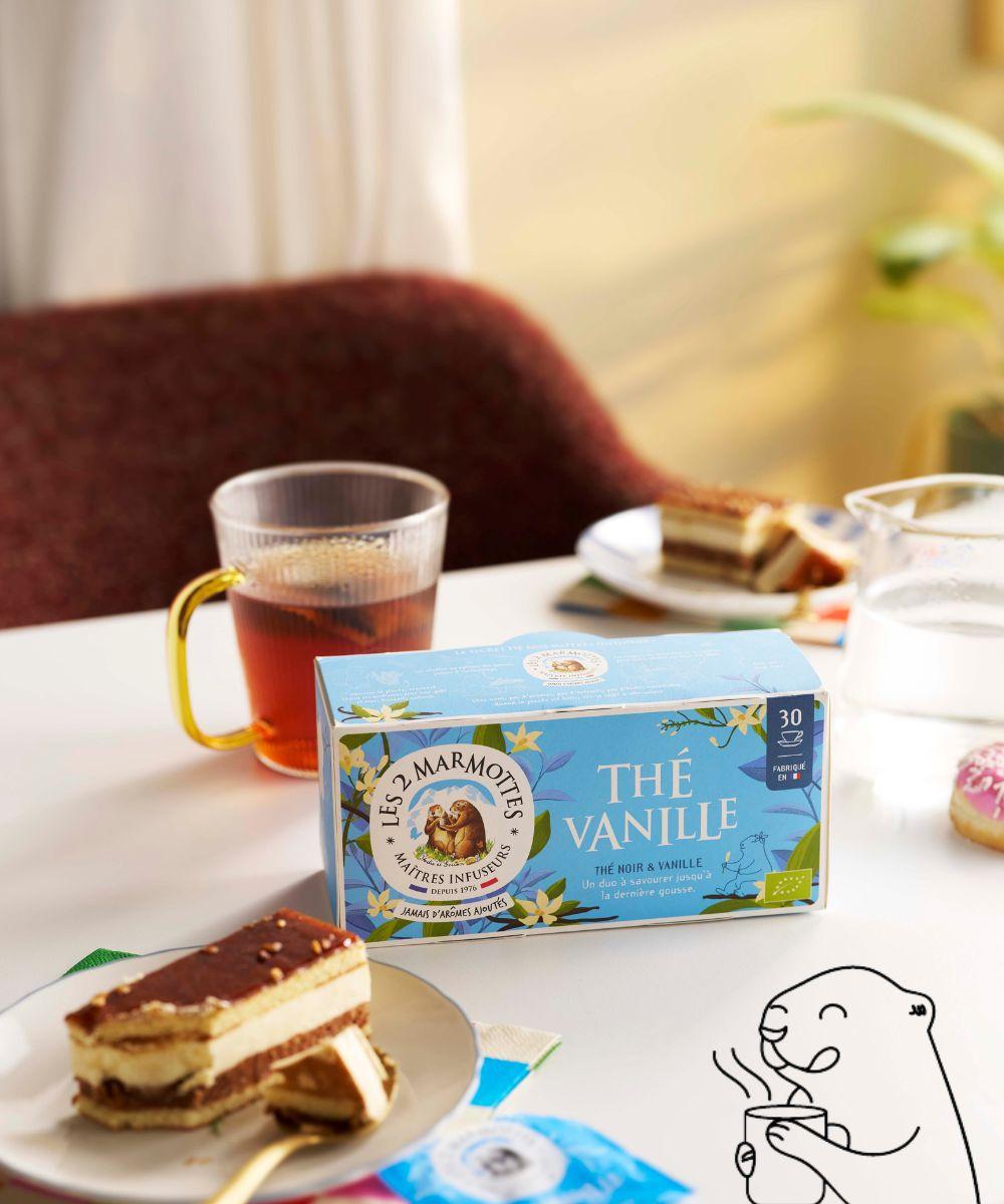 Le thé vanille, un thé noir gourmand et rond, au goût authentique de vanille bourbon