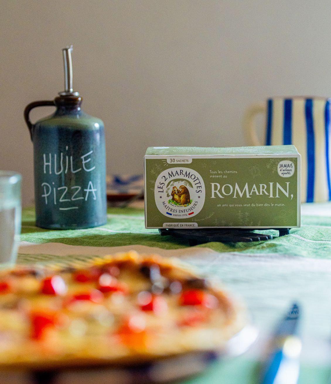 Tisane de romarin, base facile pour huile à pizza maison