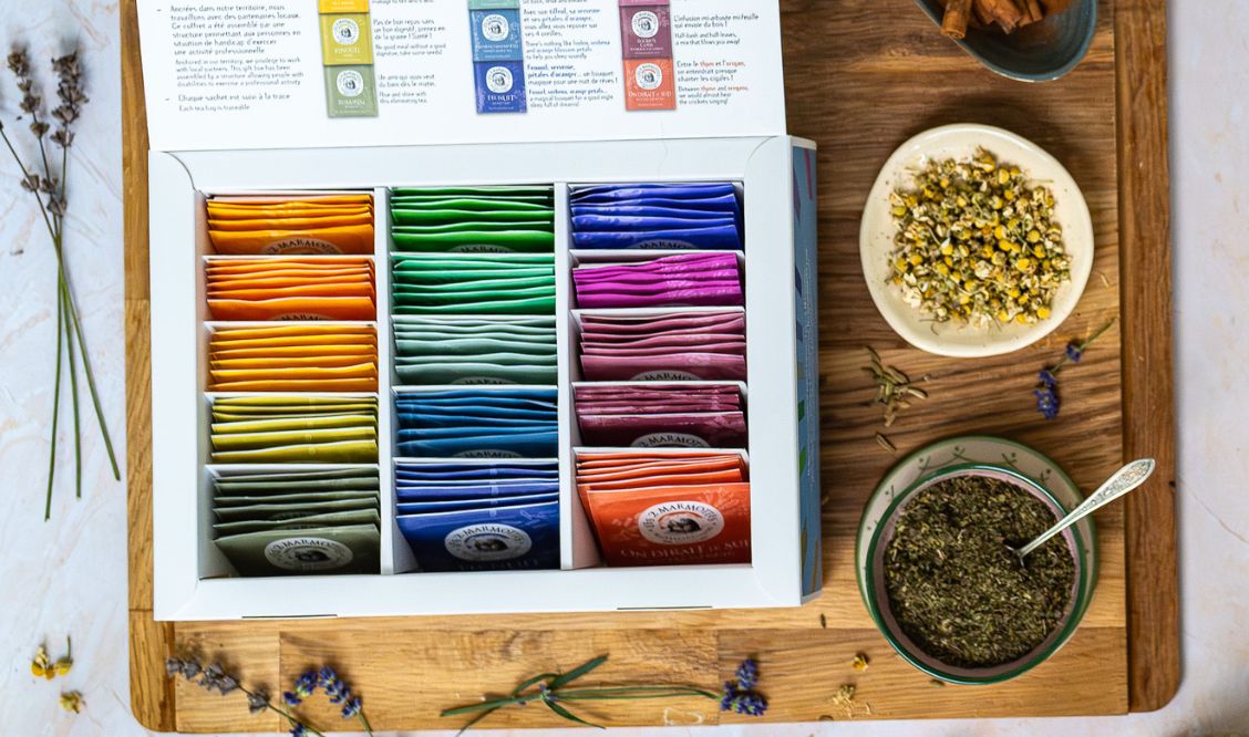 Le coffret de tisanes est une bonne solution pour conserver et présenter les infusions 