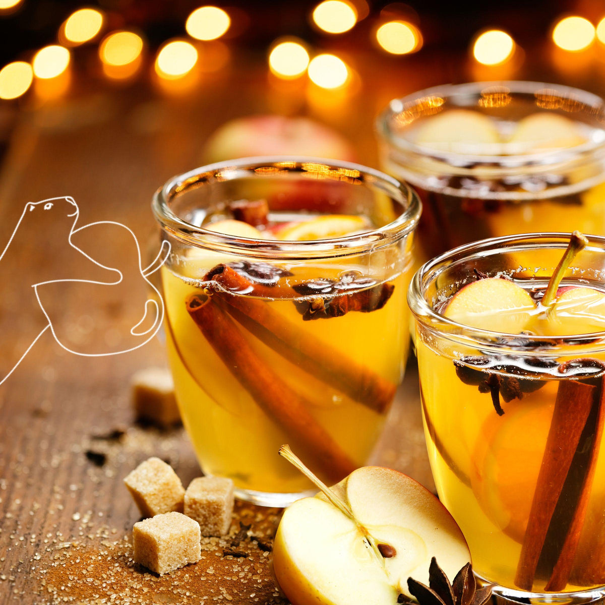 Recette jus de pomme chaud à la cannelle