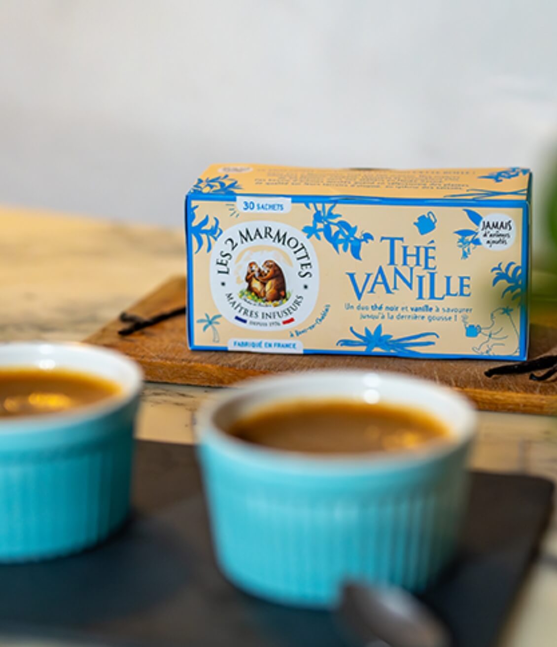 Le thé vanille des marmottes, un thé noir bio à la véritable vanille bourbon
