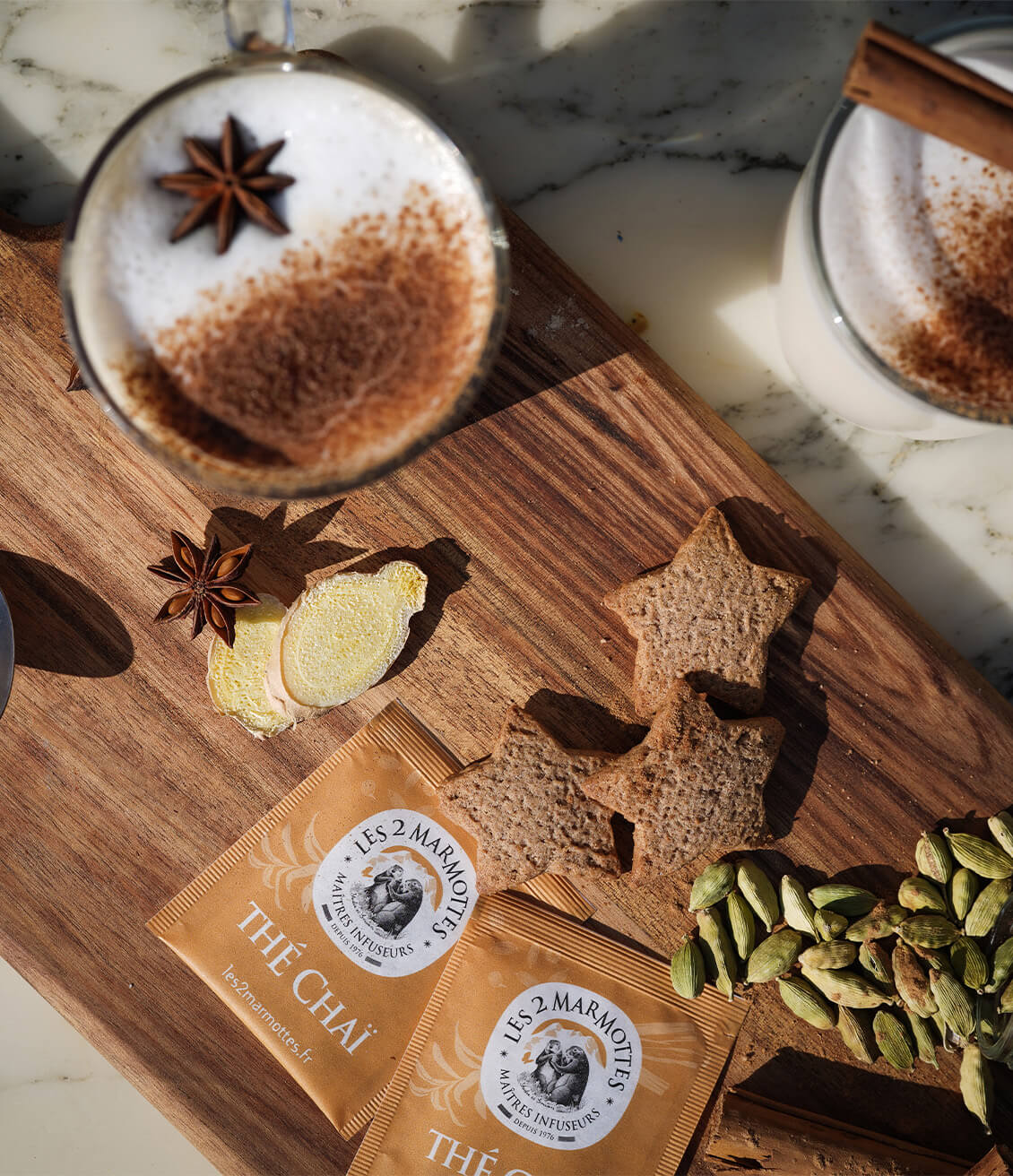 Le thé chai, un thé épicé corsé idéal pour l'automne et l'hiver.
