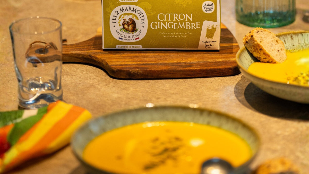 Recette soupe épicée au gingembre, recette de bouillon facile